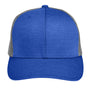 Team 365 Mens Zone Sonic Moisture Wicking Snapback Hat - Heather Royal Blue/Graphite Grey