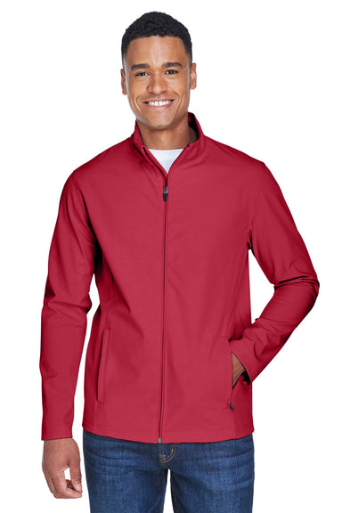 Team 365 TT80 Mens Leader Windproof & Waterproof Full Zip Jacket Scarlet Red Model Front