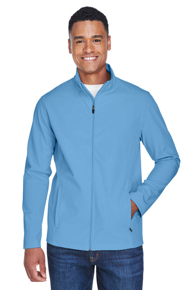 Team 365 TT80 Mens Leader Windproof & Waterproof Full Zip Jacket Light Blue Model Front