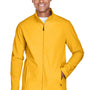 Team 365 Mens Leader Windproof & Waterproof Full Zip Jacket - Athletic Gold