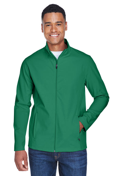 Team 365 TT80 Mens Leader Windproof & Waterproof Full Zip Jacket Kelly Green Model Front