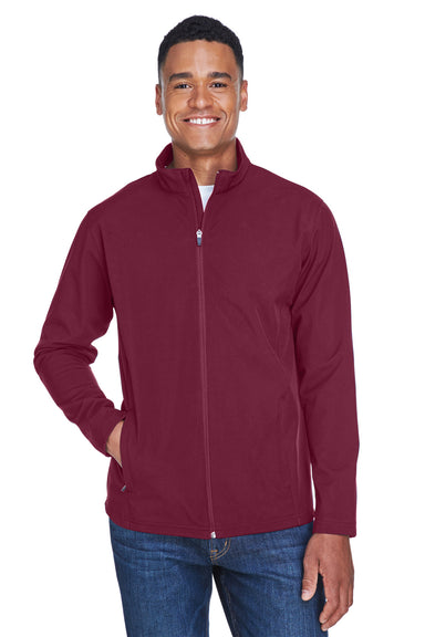 Team 365 TT80 Mens Leader Windproof & Waterproof Full Zip Jacket Maroon Model Front