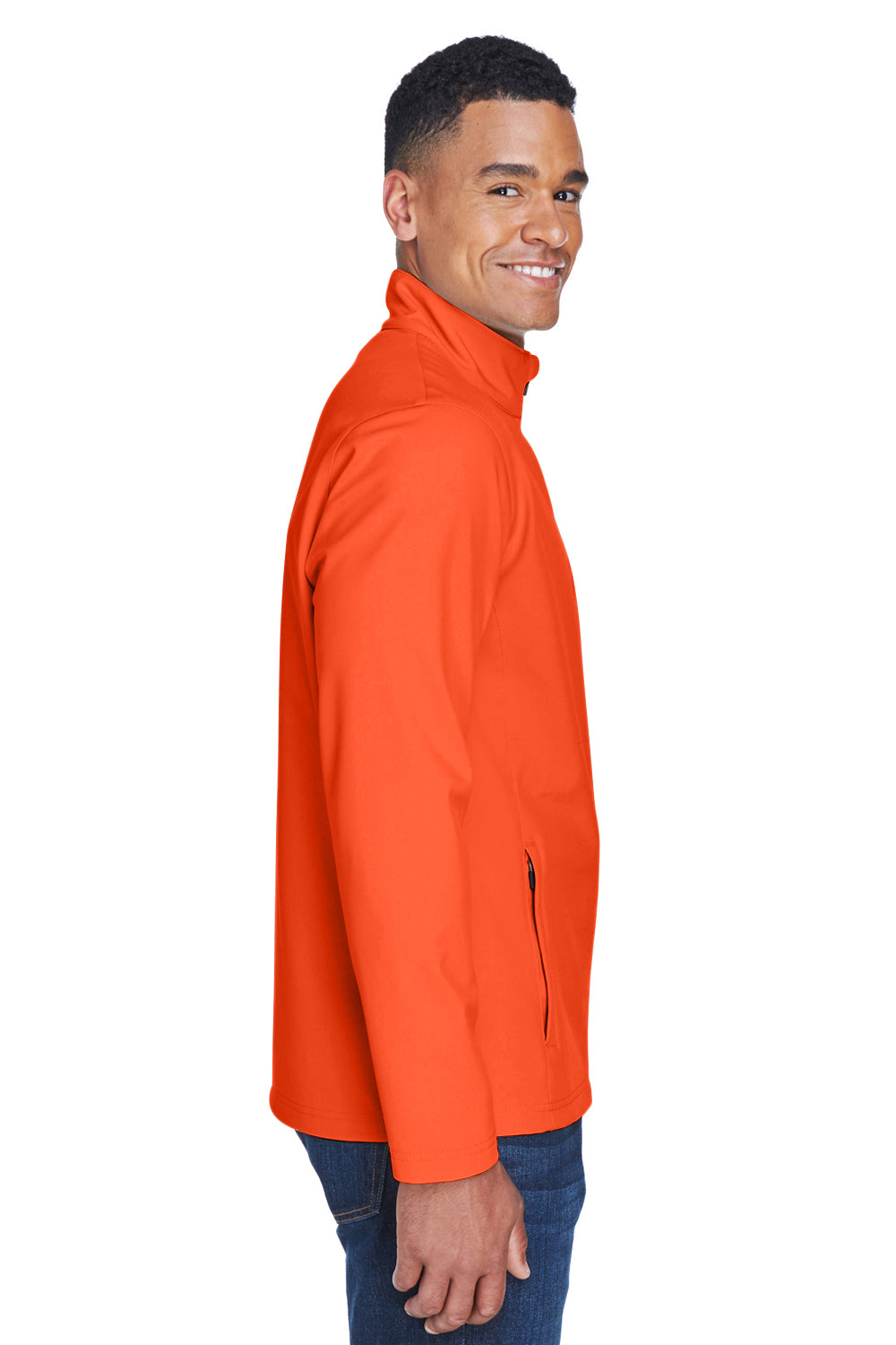 Team 365 TT80 Mens Leader Windproof & Waterproof Full Zip Jacket Orange Model Side