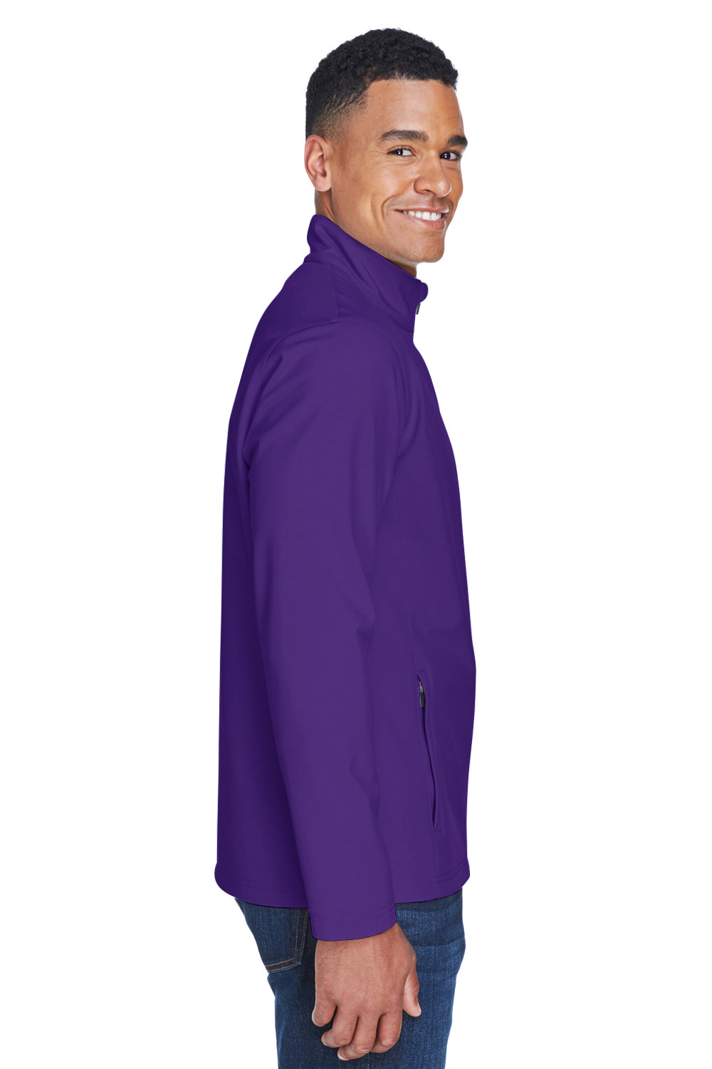 Team 365 TT80 Mens Leader Windproof & Waterproof Full Zip Jacket Purple Model Side