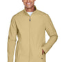 Team 365 Mens Leader Windproof & Waterproof Full Zip Jacket - Vegas Gold