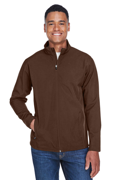 Team 365 TT80 Mens Leader Windproof & Waterproof Full Zip Jacket Dark Brown Model Front