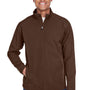 Team 365 Mens Leader Windproof & Waterproof Full Zip Jacket - Dark Brown