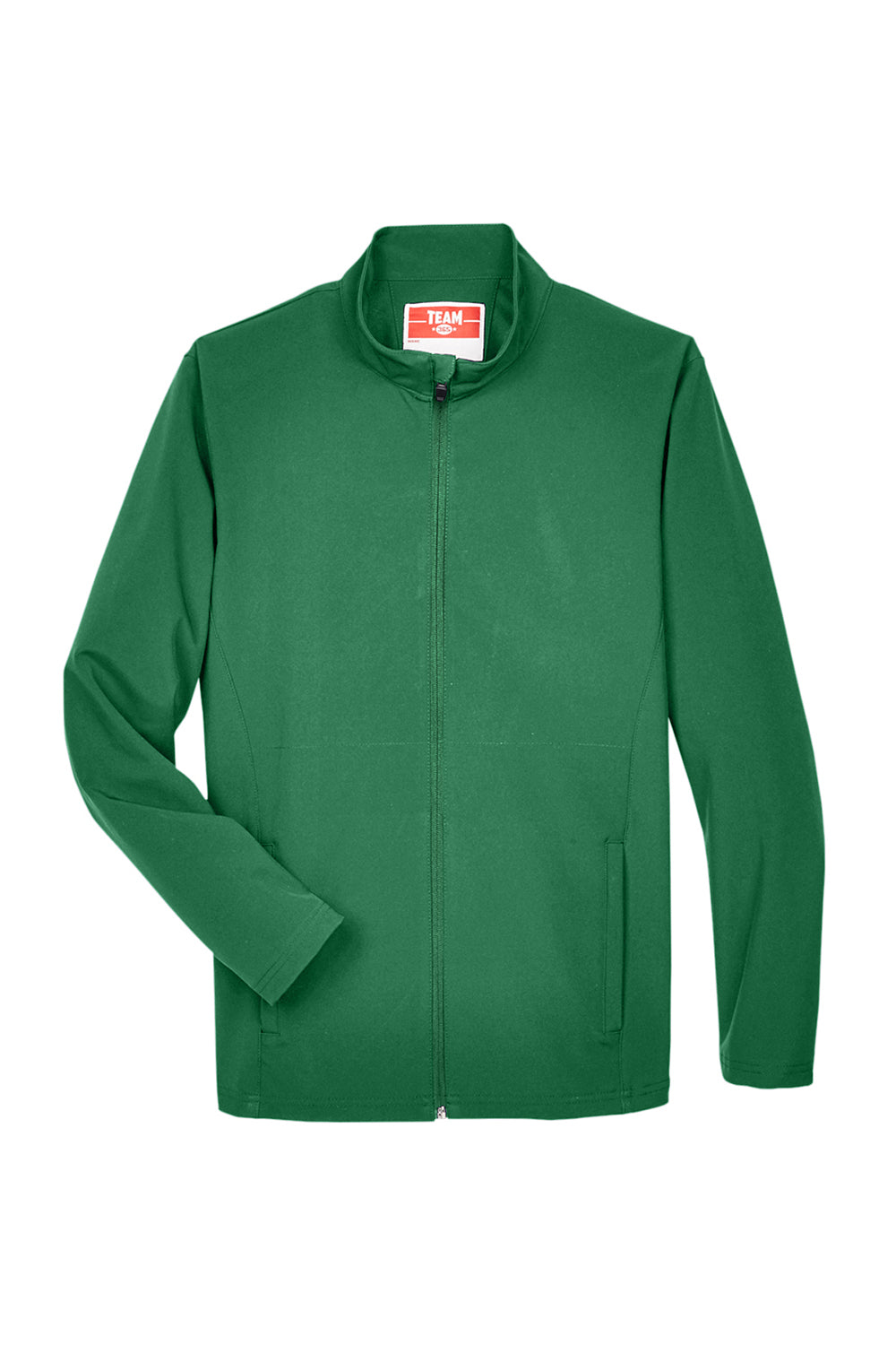 Team 365 TT80 Mens Leader Windproof & Waterproof Full Zip Jacket Dark Green Flat Front