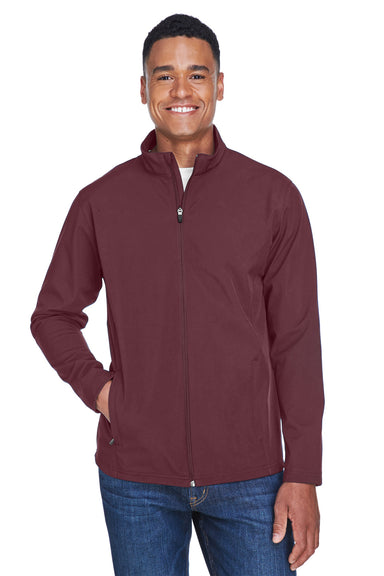 Team 365 TT80 Mens Leader Windproof & Waterproof Full Zip Jacket Dark Maroon Model Front