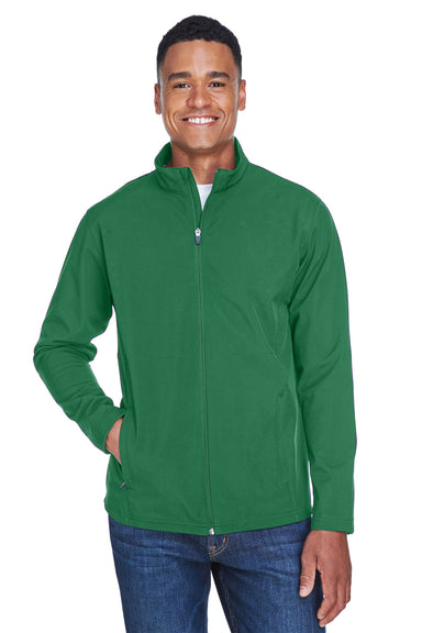 Team 365 TT80 Mens Leader Windproof & Waterproof Full Zip Jacket Dark Green Model Front