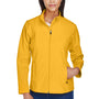 Team 365 Womens Leader Windproof & Waterproof Full Zip Jacket - Athletic Gold