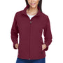 Team 365 Womens Leader Windproof & Waterproof Full Zip Jacket - Maroon