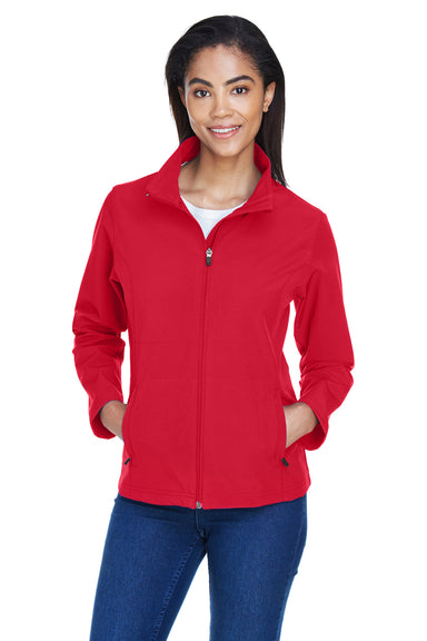 Team 365 TT80W Womens Leader Windproof & Waterproof Full Zip Jacket Red Model Front