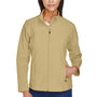 Team 365 Womens Leader Windproof & Waterproof Full Zip Jacket - Vegas Gold