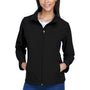 Team 365 Womens Leader Windproof & Waterproof Full Zip Jacket - Black