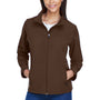 Team 365 Womens Leader Windproof & Waterproof Full Zip Jacket - Dark Brown