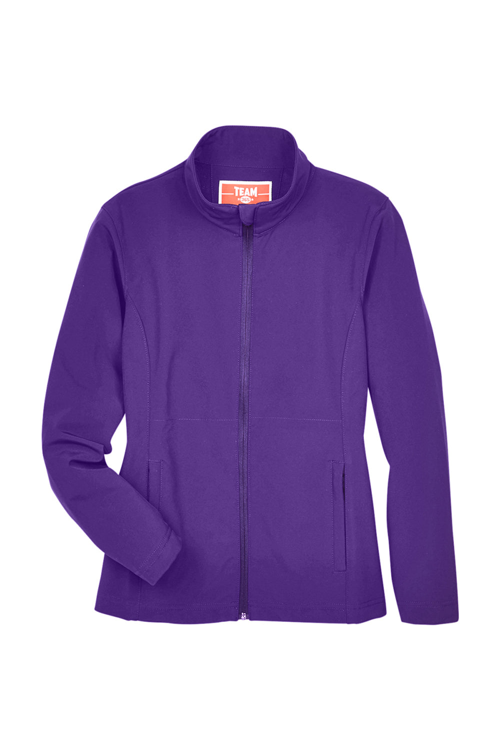 Team 365 TT80W Womens Leader Windproof & Waterproof Full Zip Jacket Purple Flat Front