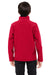 Team 365 TT80Y Youth Leader Windproof & Waterproof Full Zip Jacket Red Model Back