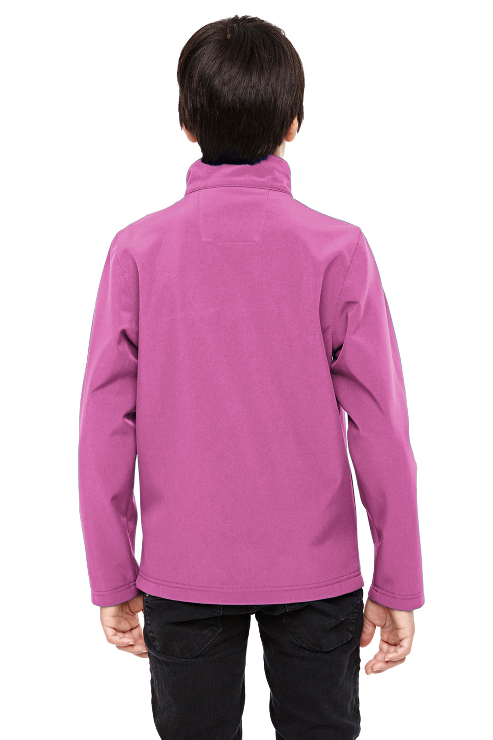 Team 365 TT80Y Youth Leader Windproof & Waterproof Full Zip Jacket Charity Pink Model Back