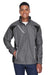 Team 365 TT86 Mens Dominator Waterproof Full Zip Hooded Jacket Graphite Grey Model Front