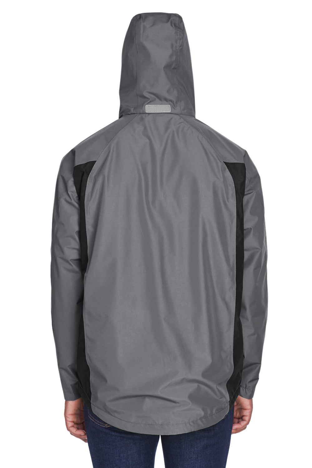 Team 365 TT86 Mens Dominator Waterproof Full Zip Hooded Jacket Graphite Grey Model Back