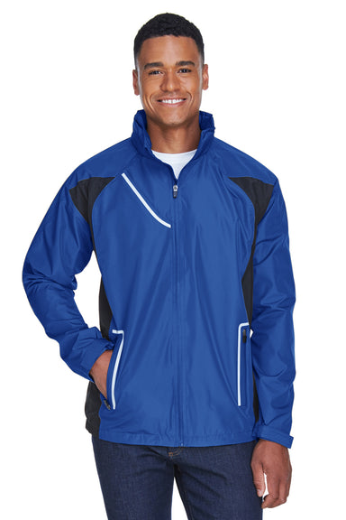 Team 365 TT86 Mens Dominator Waterproof Full Zip Hooded Jacket Royal Blue Model Front