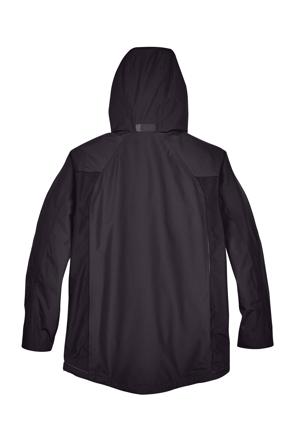 Team 365 TT86 Mens Dominator Waterproof Full Zip Hooded Jacket Black Flat Back