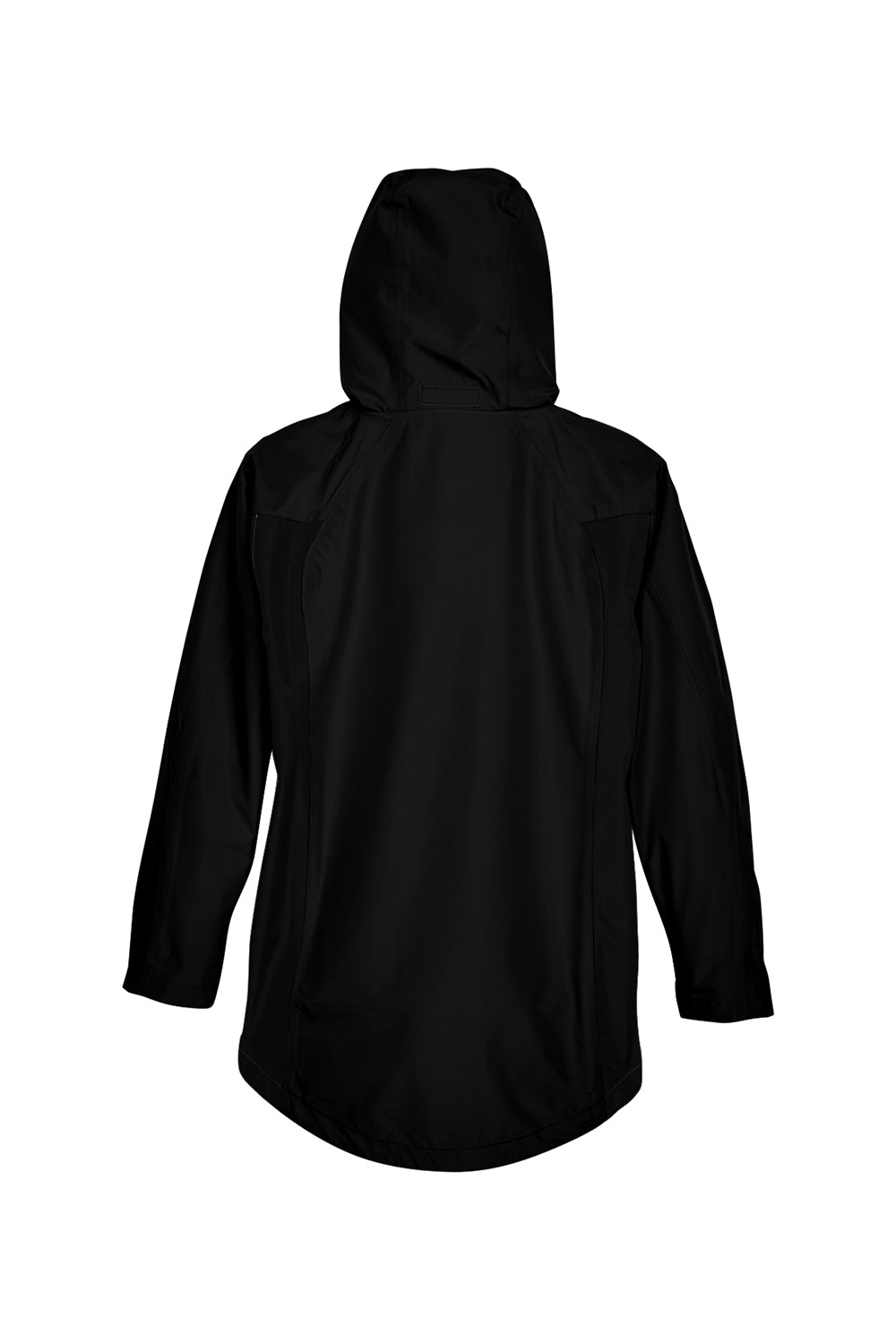 Team 365 TT86W Womens Dominator Waterproof Full Zip Hooded Jacket Black Flat Back