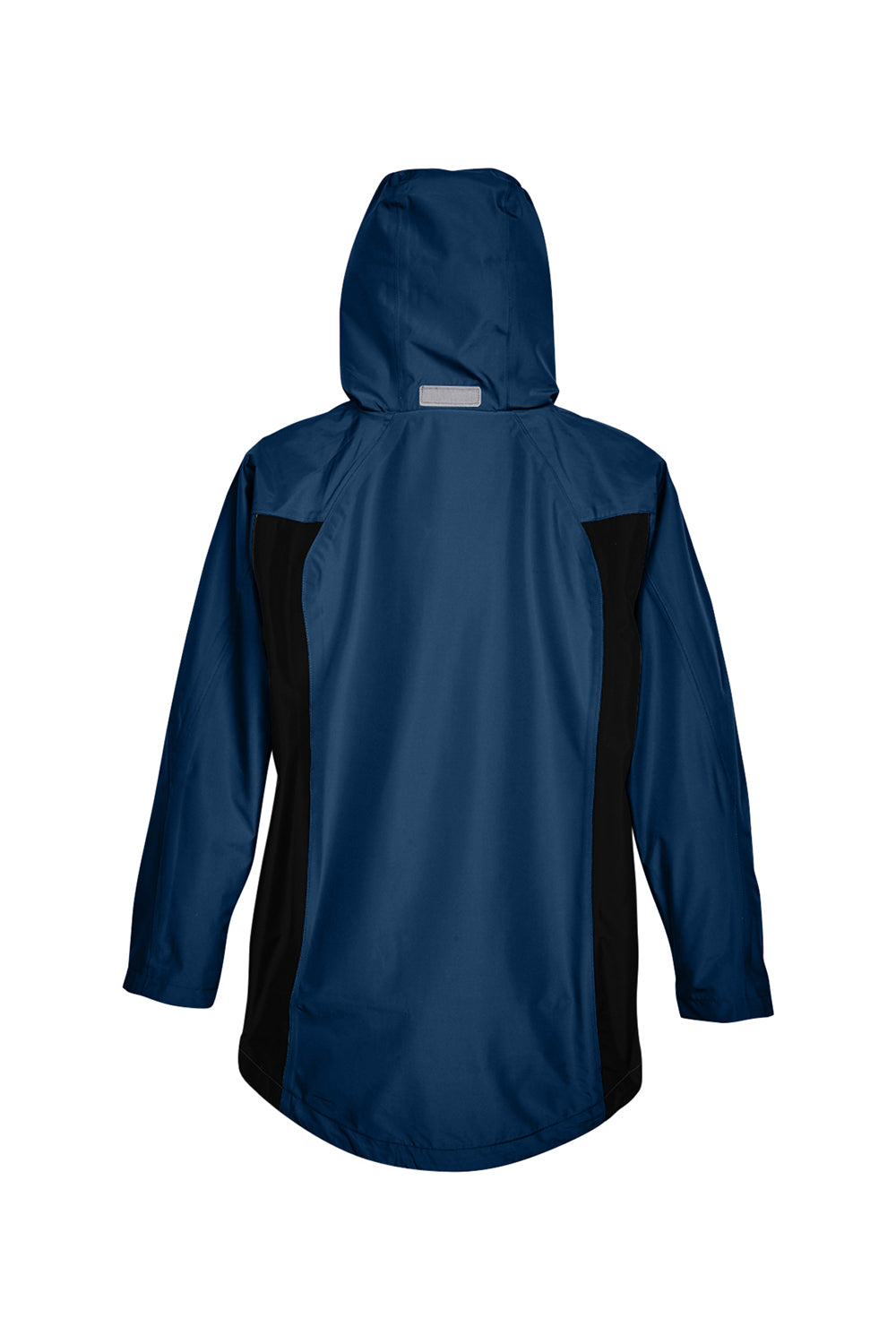 Team 365 TT86W Womens Dominator Waterproof Full Zip Hooded Jacket Dark Navy Blue Flat Back