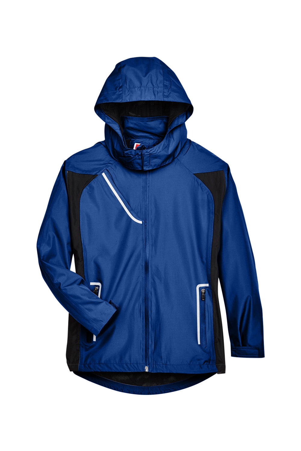 Team 365 TT86W Womens Dominator Waterproof Full Zip Hooded Jacket Royal Blue Flat Front