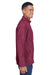 Team 365 TT90 Mens Campus Pill Resistant Microfleece Full Zip Jacket Maroon Model Side