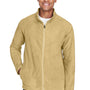 Team 365 Mens Campus Pill Resistant Microfleece Full Zip Jacket - Vegas Gold