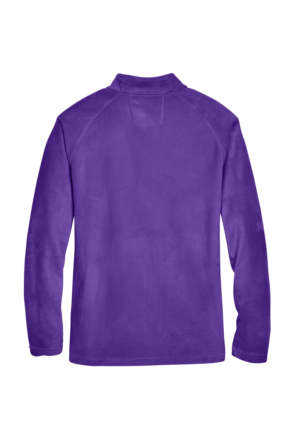 Team 365 TT90 Mens Campus Pill Resistant Microfleece Full Zip Jacket Purple Flat Back