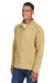 Team 365 TT90 Mens Campus Pill Resistant Microfleece Full Zip Jacket Vegas Gold Model 3q