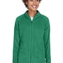 Team 365 Womens Campus Pill Resistant Microfleece Full Zip Jacket - Kelly Green