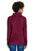 Team 365 TT90W Womens Campus Pill Resistant Microfleece Full Zip Jacket Maroon Model Back