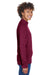 Team 365 TT90W Womens Campus Pill Resistant Microfleece Full Zip Jacket Maroon Model Side