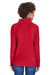 Team 365 TT90W Womens Campus Pill Resistant Microfleece Full Zip Jacket Red Model Back