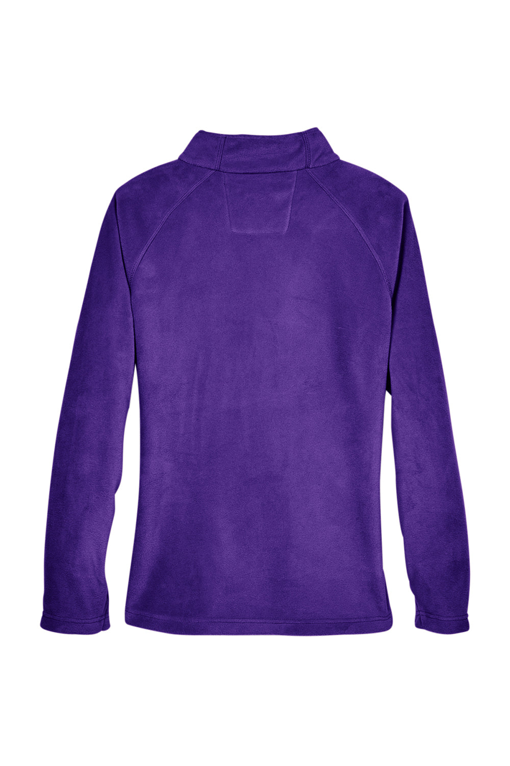 Team 365 TT90W Womens Campus Pill Resistant Microfleece Full Zip Jacket Purple Flat Back