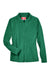 Team 365 TT90W Womens Campus Pill Resistant Microfleece Full Zip Jacket Kelly Green Flat Front