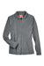 Team 365 TT90W Womens Campus Pill Resistant Microfleece Full Zip Jacket Graphite Grey Flat Front