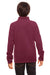 Team 365 TT90Y Youth Campus Pill Resistant Microfleece Full Zip Jacket Maroon Model Back