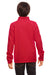 Team 365 TT90Y Youth Campus Pill Resistant Microfleece Full Zip Jacket Red Model Back