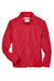 Team 365 TT90Y Youth Campus Pill Resistant Microfleece Full Zip Jacket Red Flat Front