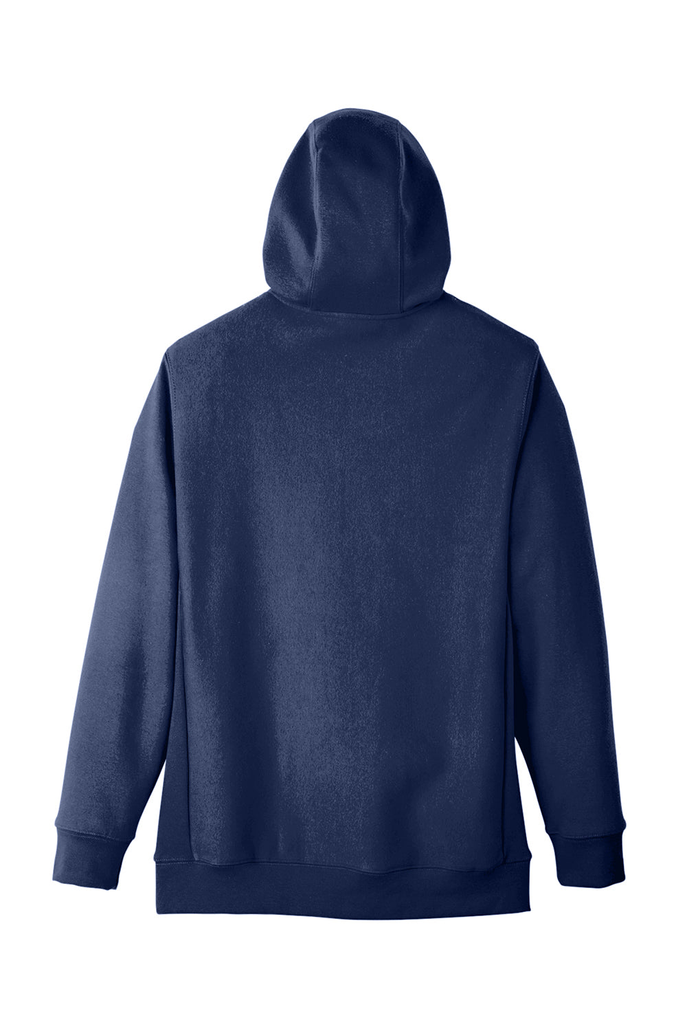 Team 365 TT95 Mens Zone HydroSport Fleece Water Resistant Full Zip Hooded Sweatshirt Hoodie Dark Navy Blue Flat Back