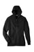 Team 365 TT95 Mens Zone HydroSport Fleece Water Resistant Full Zip Hooded Sweatshirt Hoodie Black Flat Front