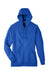 Team 365 TT95 Mens Zone HydroSport Fleece Water Resistant Full Zip Hooded Sweatshirt Hoodie Royal Blue Flat Front