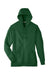 Team 365 TT95 Mens Zone HydroSport Fleece Water Resistant Full Zip Hooded Sweatshirt Hoodie Dark Green Flat Front