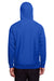 Team 365 TT95 Mens Zone HydroSport Fleece Water Resistant Full Zip Hooded Sweatshirt Hoodie Royal Blue Model Back