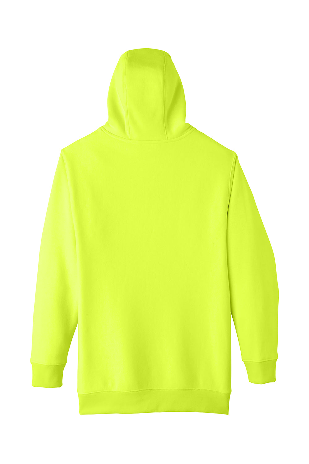 Team 365 TT96 Mens Zone HydroSport Fleece Water Resistant Hooded Sweatshirt Hoodie Safety Yellow Flat Back